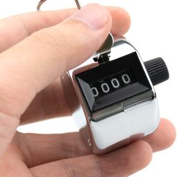 Venall Tally Counter, 4-Digit Clicker Counter, Metal Hand Tally Counters Clicker Pitch Counter for Counting, Knitting, Coaching, Golf, Lap, Fishing (Pack of 3) image 4