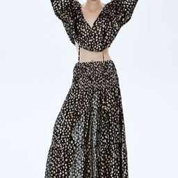 H&M Jacquard-Weave Maxi Skirt-image-83