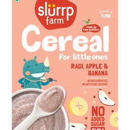 Slurrp Farm No Added Sugar Ragi & Apple Cereal | No Milk, No Preservatives, Made With Real Apple & Banana | Instant Cereal | 200g-76