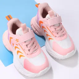 Cute Walk by Babyhug Velcro Closure Sneakers Shoes- Pink-picture-49