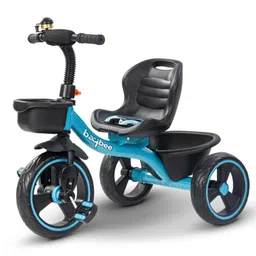 Baybee TRIXG Baby Tricycle for Kids, Smart Plug & Play Kids Cycle with Eva Wheels, Bell, Storage Baskets & High Backrest Baby Cycle for Kids (Blue)-picture-27