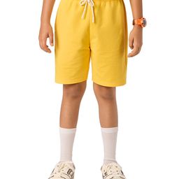 Plan B Cotton Exclamation Mark Printed Shorts - Yellow-image-63