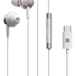 Portronics POR-2922 Conch Sigma C in Ear Type C Wired Earphones with in Line HD Mic, Powerful Audio, 14.2mm Driver, Unique Earbuds Design, Metal Alloy Material, Wide Compatibility(White)-21