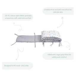 SOVANA Cotton Sateen Cot/Crib Bumper - Pets of the Galaxy-image-20