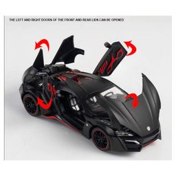 Magicwand 1:24 Scale Die-Cast Lykan with 4 Openable Doors,Working Headlights & Tail Lights image 2
