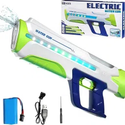 Rechargeable Electric Water Gun toy with Light Effects Automatic Water SoakerGun Water Gun-image-8
