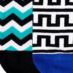Dynamocks Unisex Pack of 4 Multicoloured Patterned Calf-Length Socks image 5