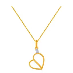 P.C. Chandra Jewellers 14 kt Gold Pendant without Chain-image-69