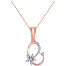P.C. Chandra Jewellers 14 kt Gold & Diamond Pendant without Chain-image-75