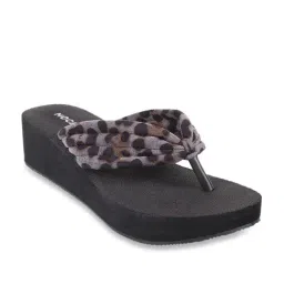 Mochi Dark Grey Thong Wedges-image-25