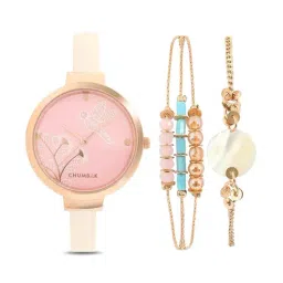 Chumbak NV3 Beach afternoon Analog Watch for Women with Bracelet Set Combo-image-95