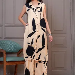 JC4U Women Floral Printed Kurta with Palazzo-image-94