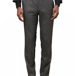 Raymond Grey Slim Fit Trousers-image-85