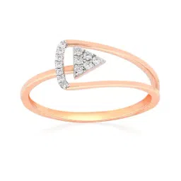Malabar Gold and Diamonds 18k Rose Gold & Diamond Mine Ring for Women-picture-49