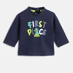 Chicco Boys Typography Printed Round Neck Long Sleeves Cotton T-shirt-image-40
