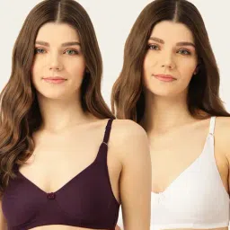 Lady Lyka Multicolor Non Wired Non Padded T-Shirt Bra (Pack Of 2)-image-64