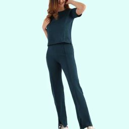 Nite Flite Teal Top With Pants-picture-32