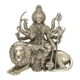 Sri Jagdamba Pearls 800 Silver Durga Mata Idol - 65 gm-28