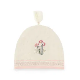 Home4U 'ARIA' Beige & Light Pink Cotton Linen Tea Cosy - Set of 1-31