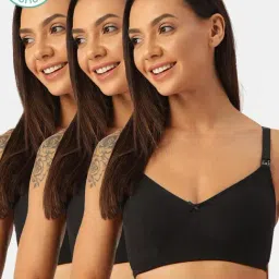 Inner Sense Black Maternity Bra (Pack of 3)-picture-31