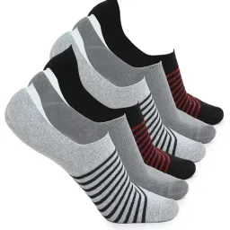 Crusset Multicolor Cotton Polyblend Striped Socks - Pack of 6-image-74