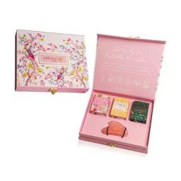 Natural Vibes Rose Quartz Gua Sha, Vitamin C Serum, Nirvana Flower Oil & Gold Beauty Oil Gift Set-image-1