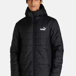 Puma Black Full Sleeves Hooded Jacket-image-112
