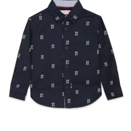 U.S. Polo Assn. Boys Navy Printed Shirt-picture-9