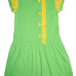 Kiddopanti Kids Green Solid Dress-image-78