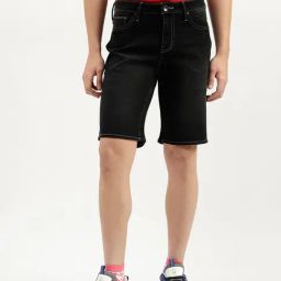 United Colors of Benetton Blue Slim Fit Denim Shorts-picture-47
