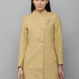 Allen Solly Yellow Cotton Checks Jacket-39