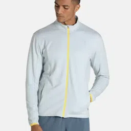 Puma Cloudspun Grey Full Sleeves Jacket-image-40