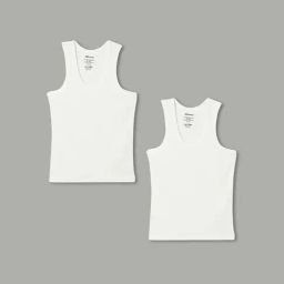 Fame Forever by Lifestyle Boys White Cotton Solid Innerwear-image-69