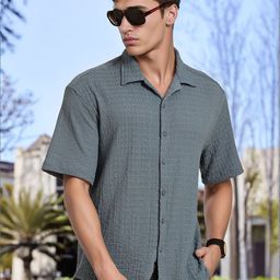 Thomas Scott Classic Self Design Casual Shirt-picture-26