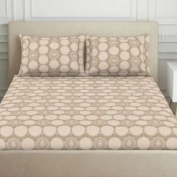 Welspun brown polycotton harmony fitted queen-image-65