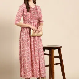 showoffff SHOWOFF Mauve Printed Kurta image 4
