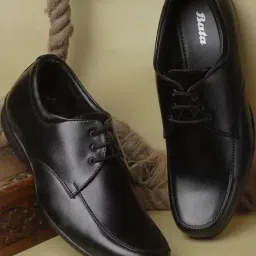 Bata Men's Q 3 Black Derby Shoes-picture-20