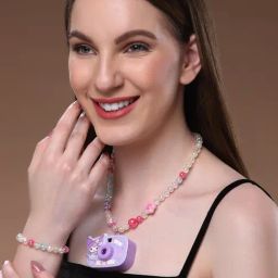 Panash Mini Camera Beaded Jewellery Set-image-34