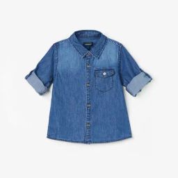 Juniors by Lifestyle Blue Cotton Printed Full Sleeves Shirt-picture-10