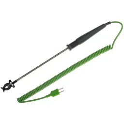 RS PRO K Pipe Clip Surface Temperature Probe, 195mm Length, 6mm Diameter, +800 °C Max, With SYS Calibration Model No 2020869-30