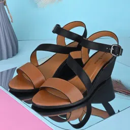 Louis Stitch Women's Multicolor Ankle Strap Wedges-picture-44