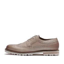 Rare Rabbit Men's Beige Derby Shoes-image-8