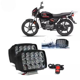 Cartronics 15  LED Fog Light With On/Off Switch  for Hero Splendor Plus (Set of 2 Pcs)-4
