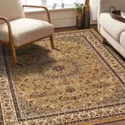 Obsessions Dark Beige Polypropylene Heat Set Traditional Carpet - Extra Large-48