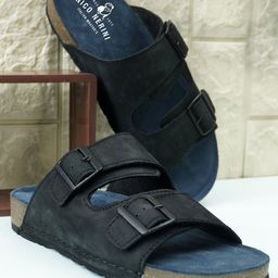 NICO NERINI Men Leather Comfort Sandals-picture-18