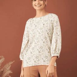 SALT Attire Cream Floral Top-image-99