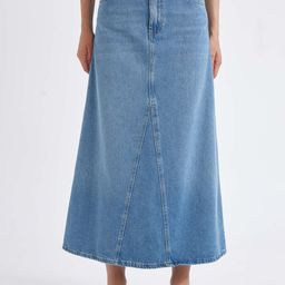 DeFacto Women Straight Maxi A-Line Skirts-image-5