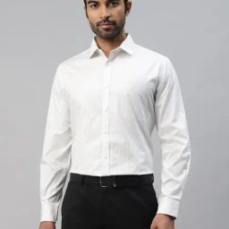 Don Vino White Slim Fit Check Shirt-image-29