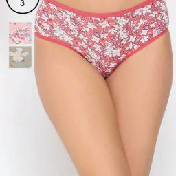 Clovia Multi Pack Of 3 Modal Medium Waist Outer Elastic Hipster Panty-image-14