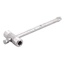 B K JAGAN & CO Oxygen Gas Cylinder Keys Sliding Double Ended Wrench Spanner Chrome Plated image 4